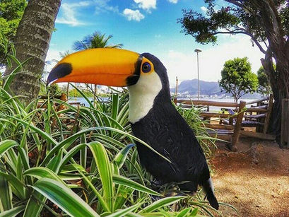 No Palaphita Lagoa com as crianças