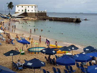No agito da Barra em Salvador na Bahia