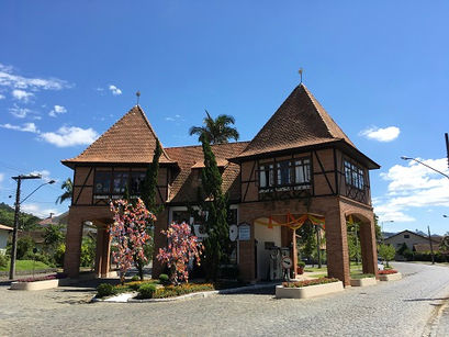 Chegamos em Pomerode, em Santa Catarina