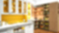 A butler pantry and a kitchen pantry in our showroom
