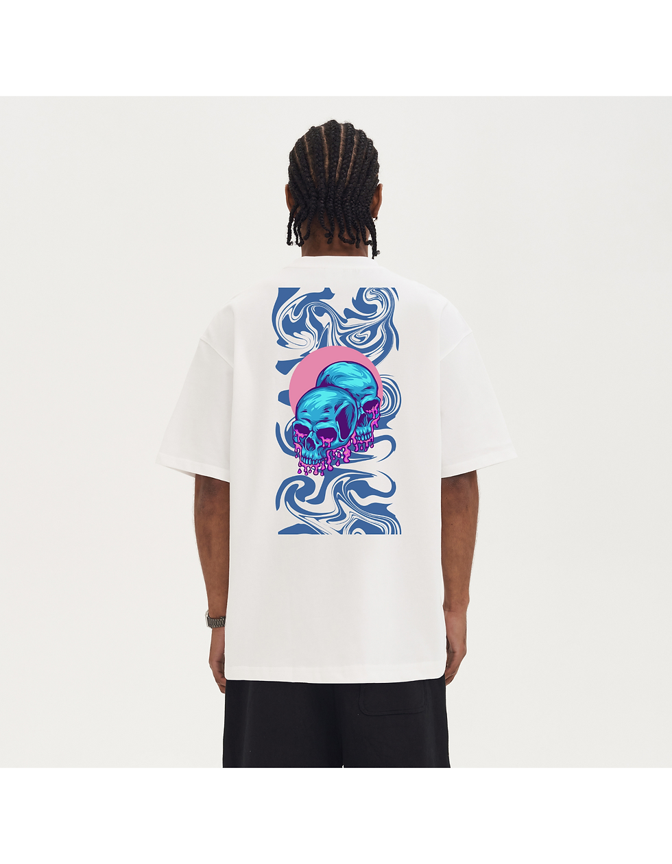 Thumbnail: white tee, back view