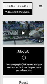 video website templates wix 2 production website templates