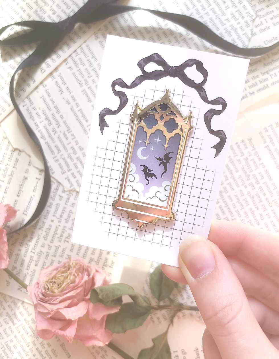 Miniature : Pin - Dragons Window Fourth Wing