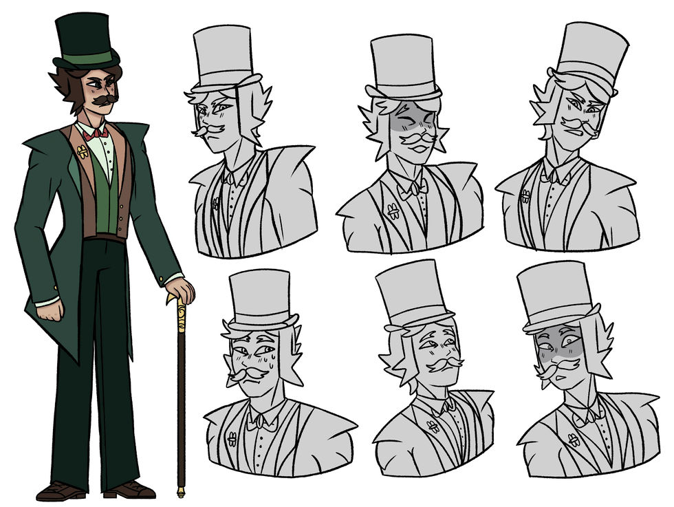 Vincent Expression Sheet