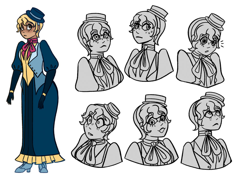 Clara Expression Sheet