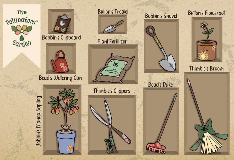 The Pollinators' Garden Props