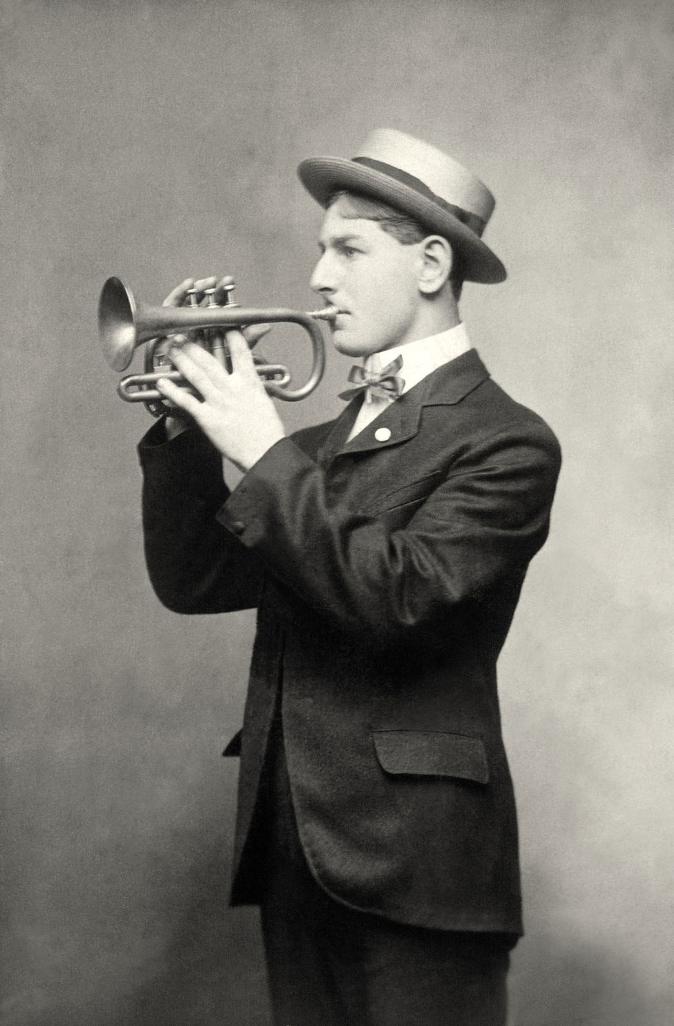 Vintage Trumpet Player