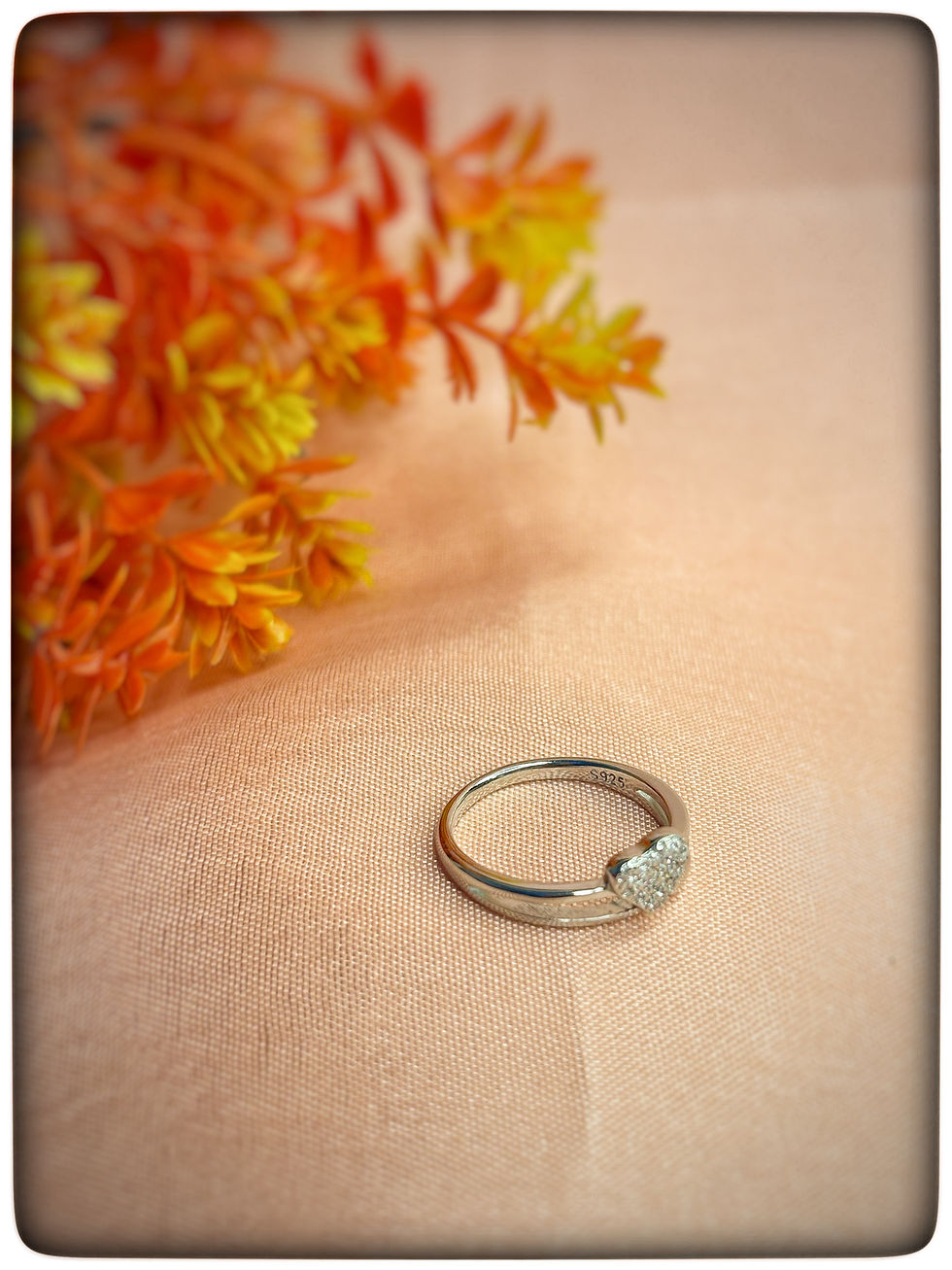 925 sterling silver ring with a sparkling heart design, perfect for size 7, crafted for elegance and love – Tanyam Jewellers