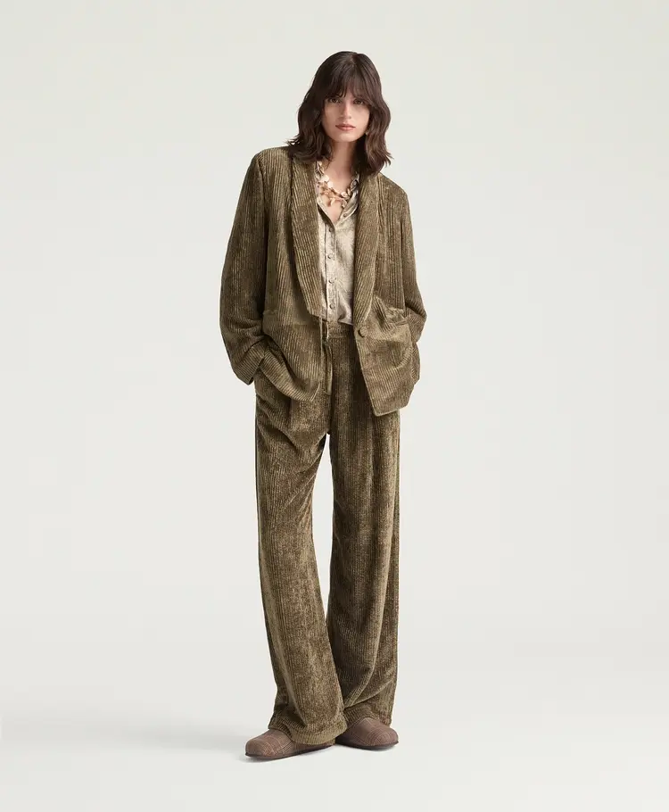 Giacca Pembroke in velluto a coste - kaki