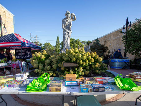First ever puzzle swap in front of statue