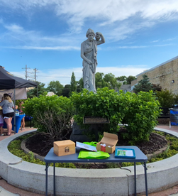 Parley Finch Plaza statue