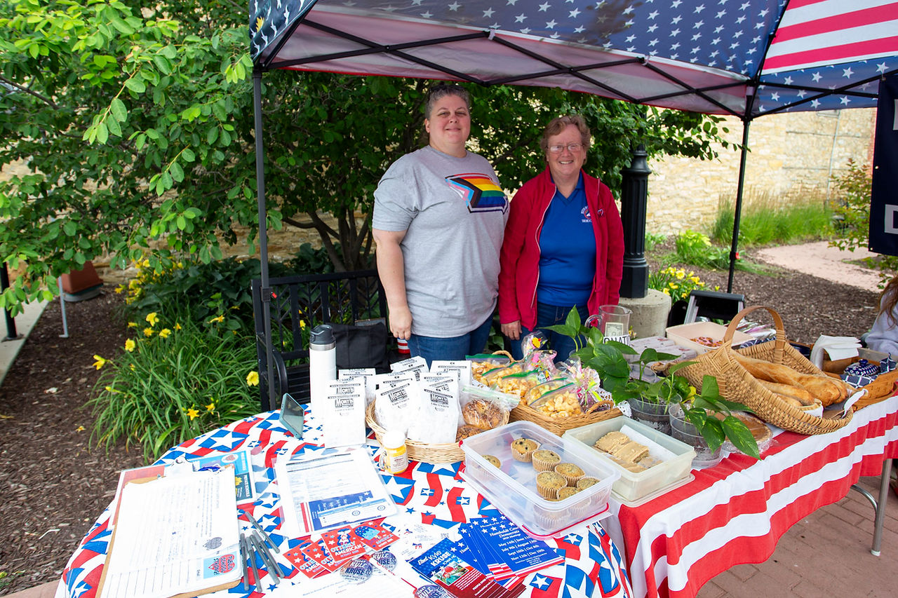 Humboldt Co Democrats info booth
