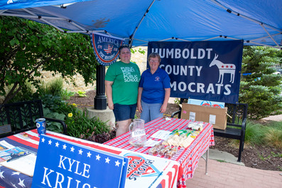 Humboldt County Democrats info booth