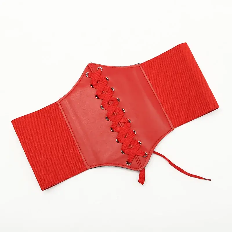 Thumbnail: Hourglass Corset Waist Belt - Elastic Wide Belt for Dresses