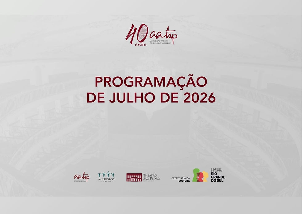 Programação de Julho de 2026