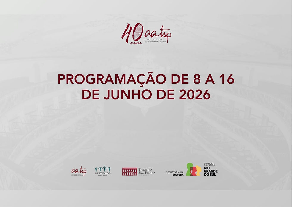Programação de 8 a 16 de junho