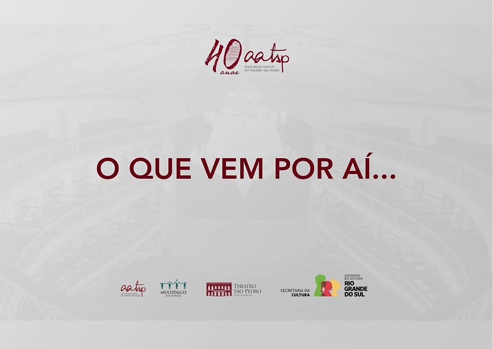 Espia só o que vem por aí...