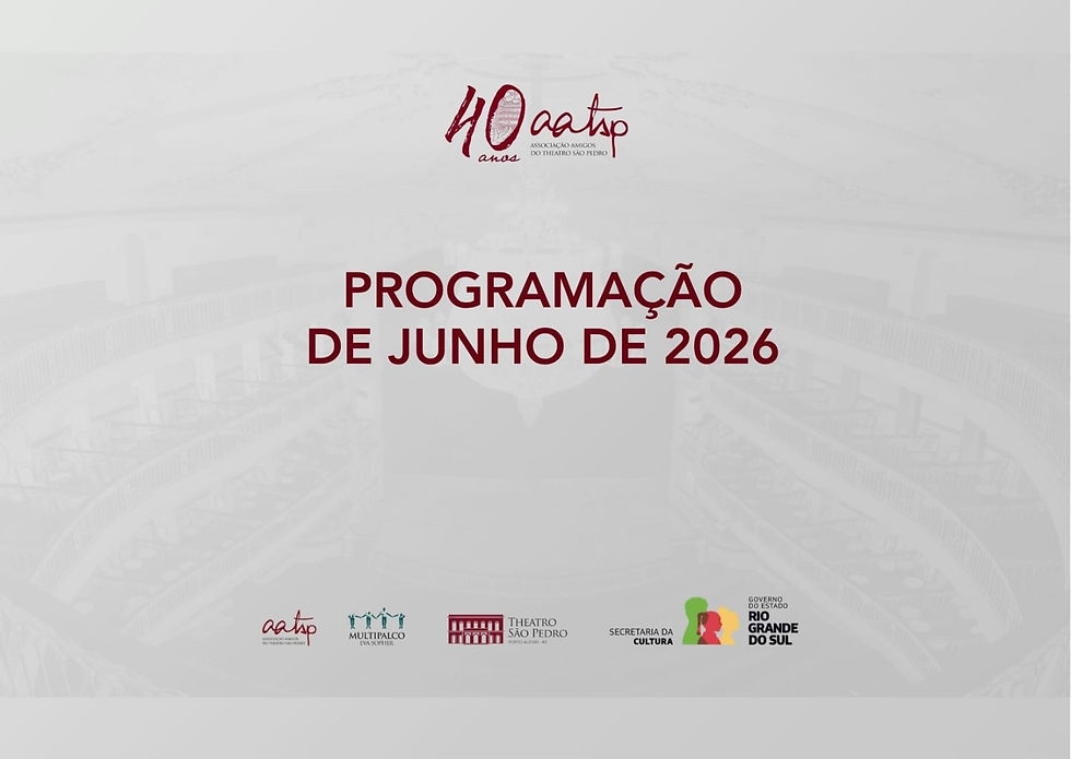 Programação de JUNHO de 2026