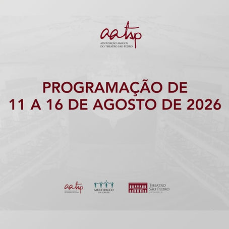 Programação de 11 a 16 de agosto
