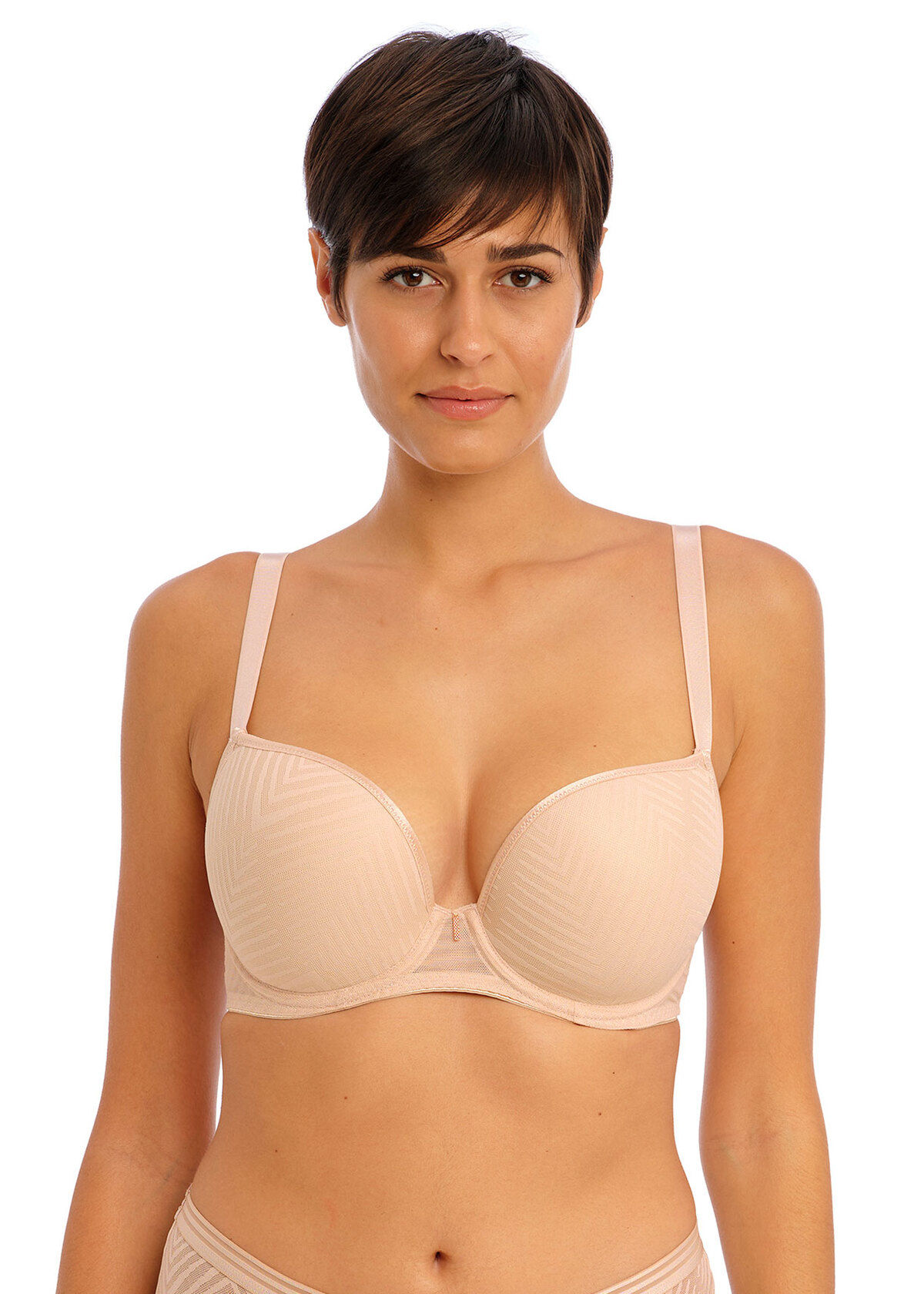 Freya Tailored Moulded Plunge Bra Nude