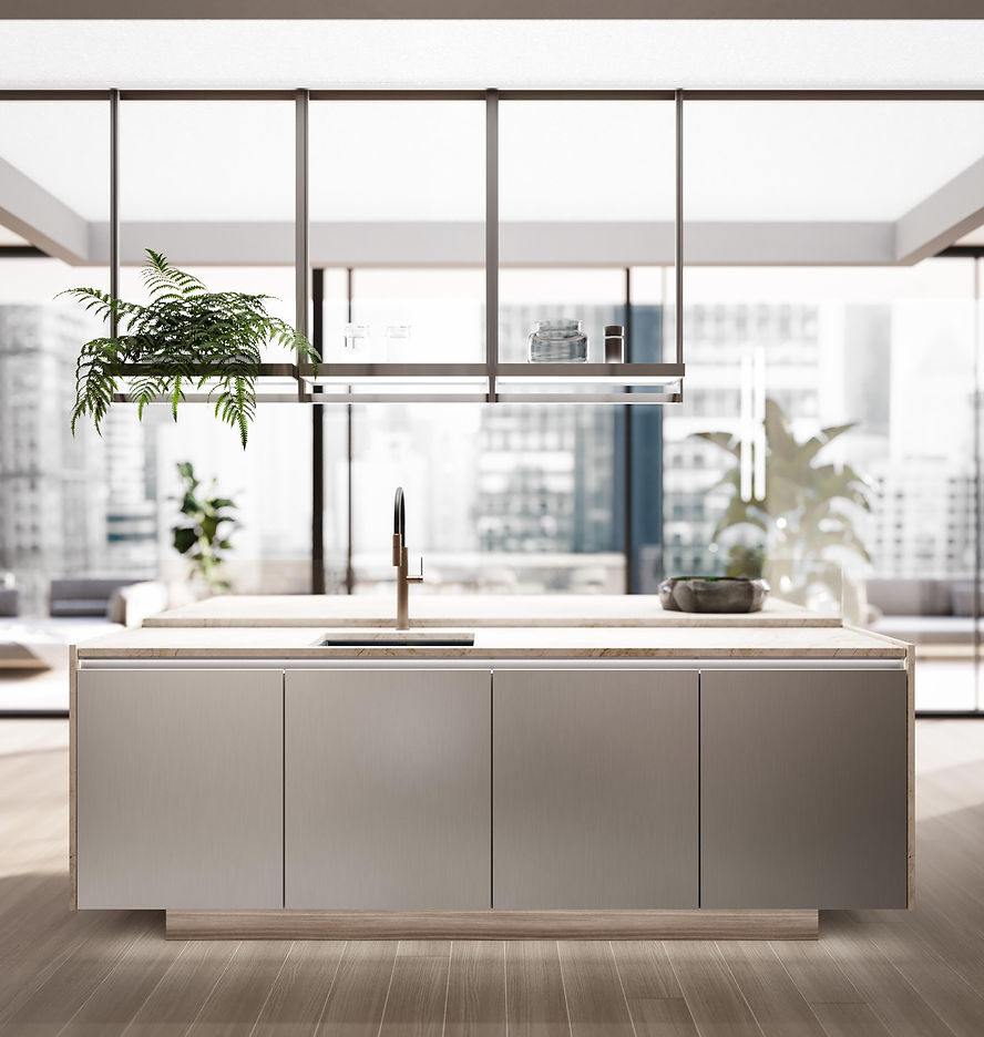 Modern Beige Kitchen Cabinets : Sleek, Minimalist & Elegant