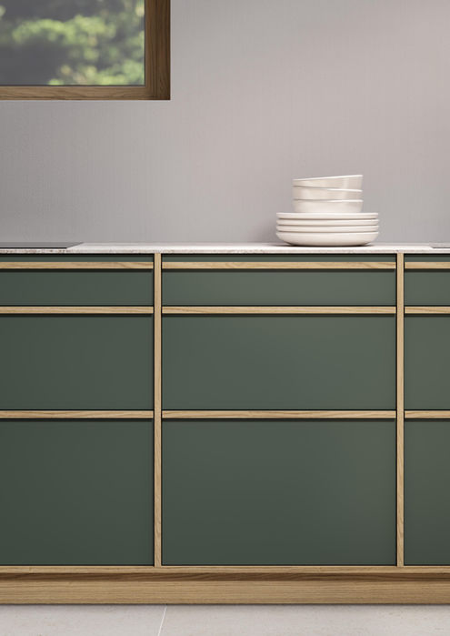 japandi kitchen cabinets