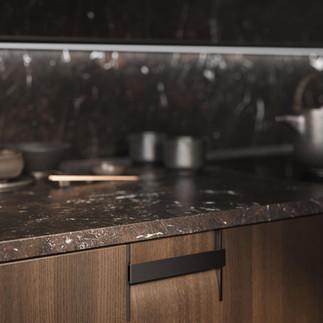 Integrated handle design showcased in the Terma Rocca-C1 Pearl by LEICHT Westchester Greenwich