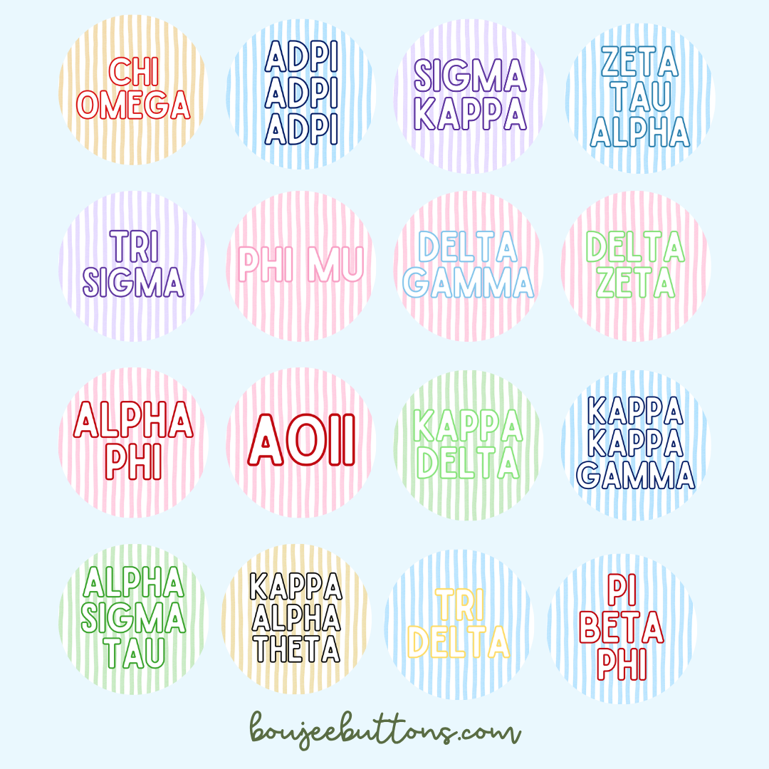 Sorority Stripe Design
