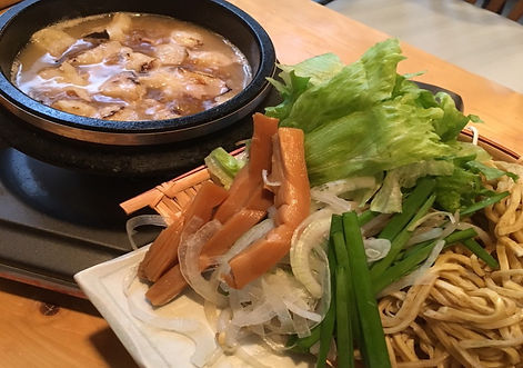 炙りモツつけ麺