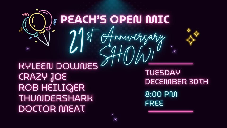 A very Special Open Mic Night@ Peach's!