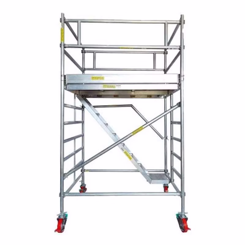 Perfect for painting or maintenance on flat surfaces. These have wheels and can be easily moved around.