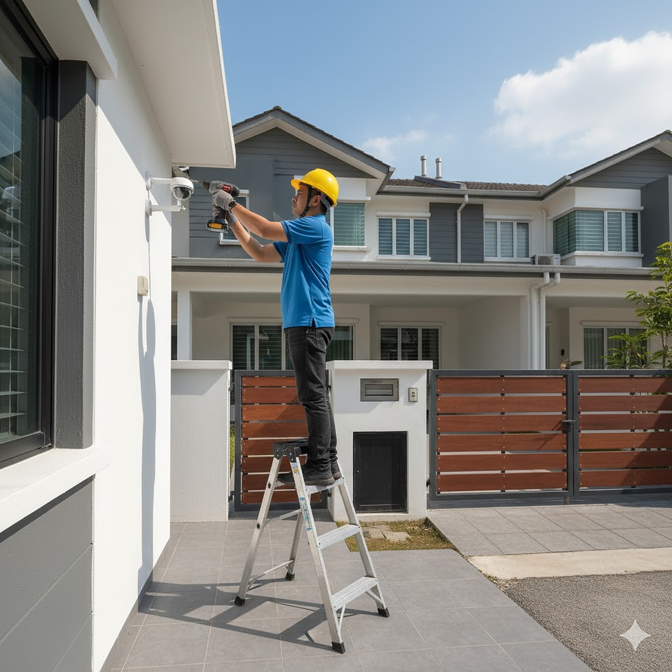 Affordable DIY CCTV in Kelantan using plug-and-play cameras.
