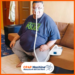 Traveller checking CPAP power adapter and cables in hotel room