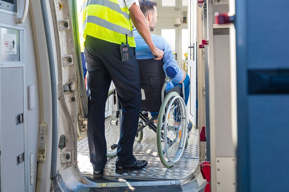 Travel wheelchair with carry bag in Petaling Jaya medical store