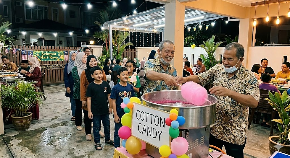 Popcorn and cotton candy machines for rent to create fun party atmosphere