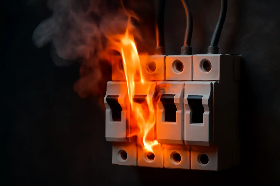 24 hour electrician repairing power trip in double-storey house