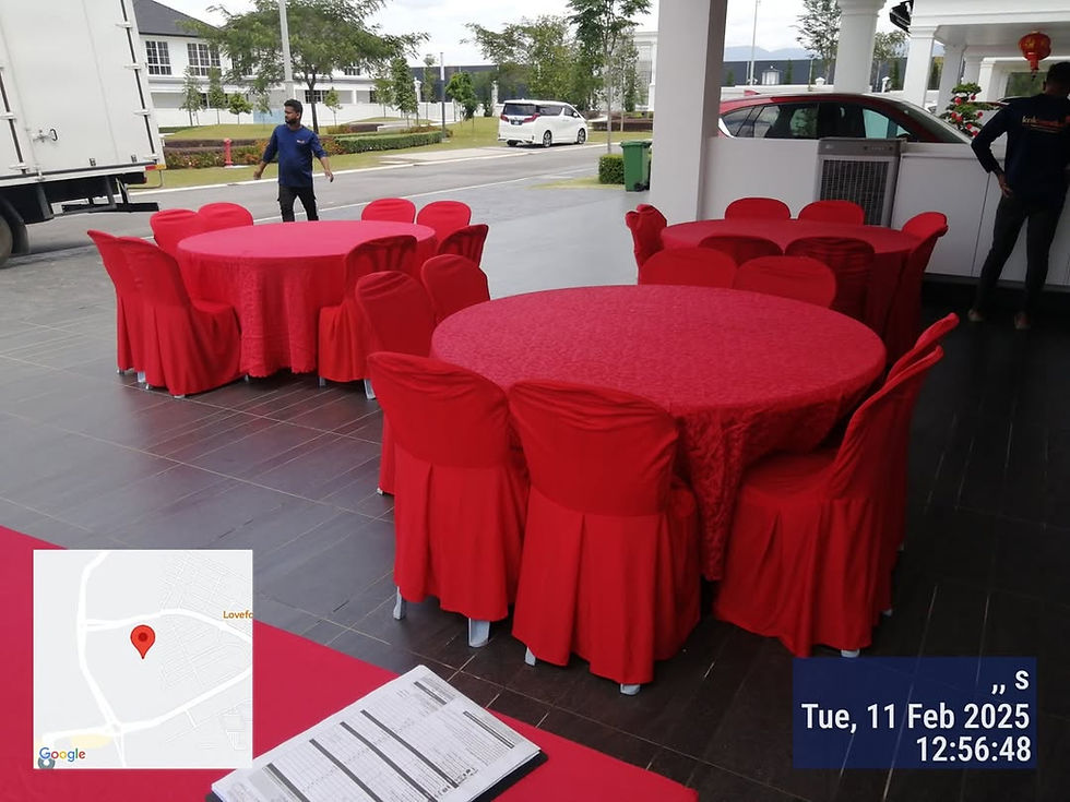 Sewa kerusi meja lengkap untuk kenduri di Selangor