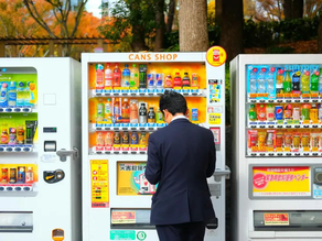 Food vending machine stocked with snacks in Kelantan school