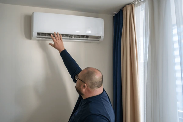 Aircond installation with plaster ceiling in Kuala Lumpur condo