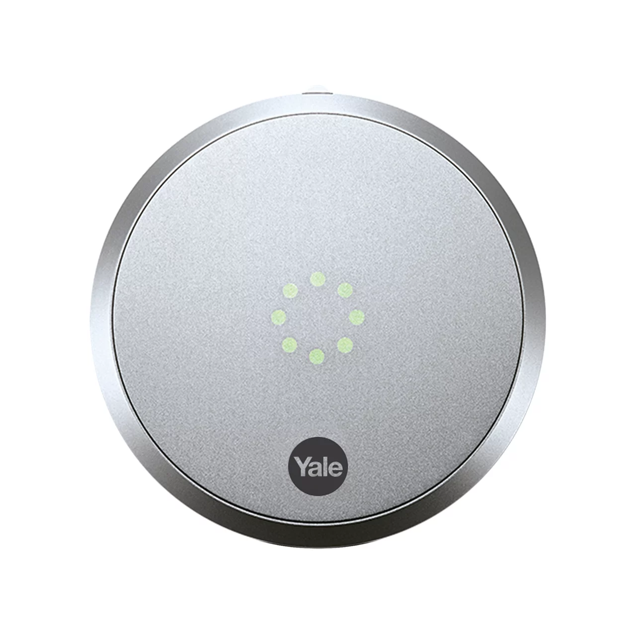 Smart digital door lock with touchscreen panel on office glass door