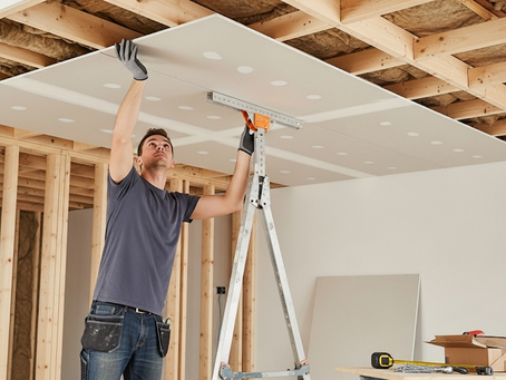 Interior ceiling design with plaster board in Selangor