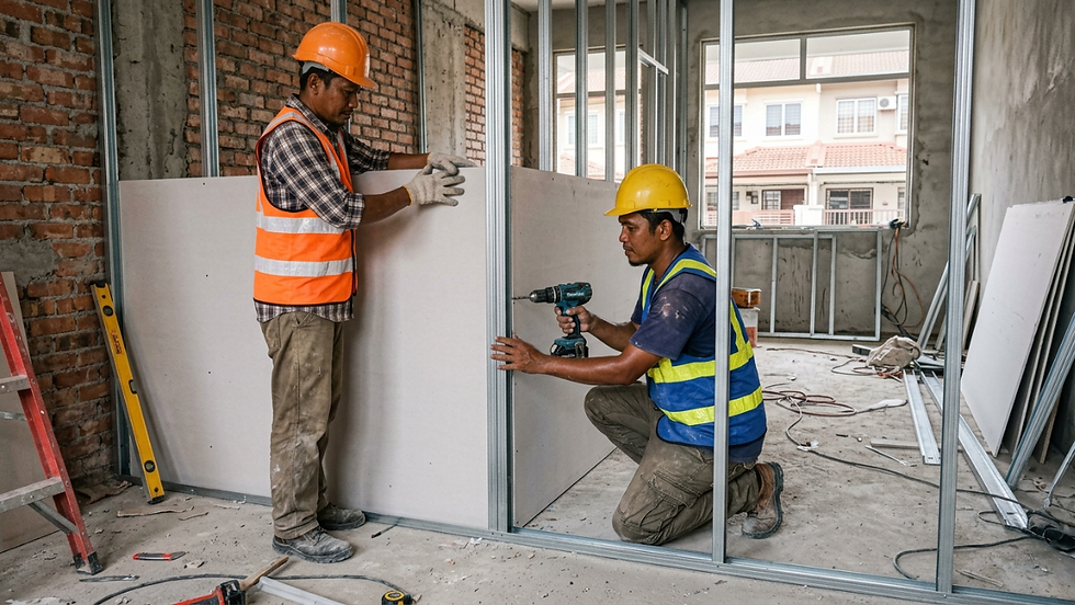Space-saving home partition ideas for apartments in Kuala Lumpur.