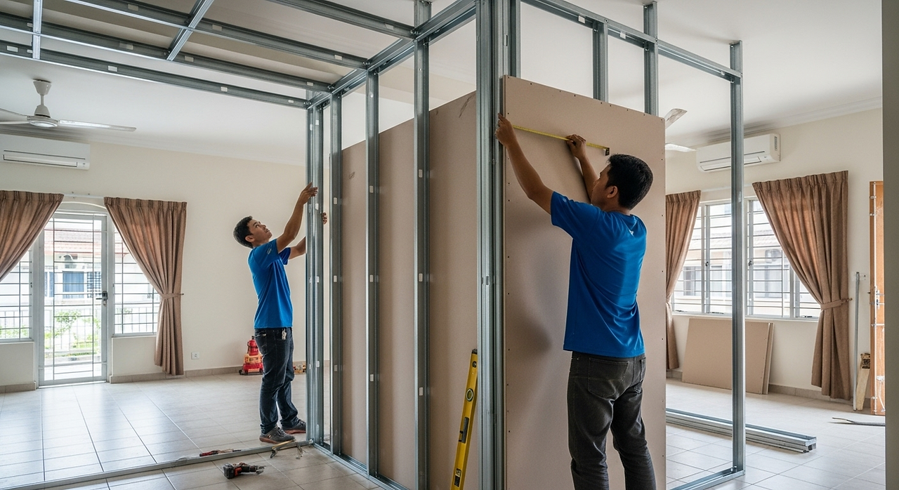 Space-saving partition ideas for apartments in KL
