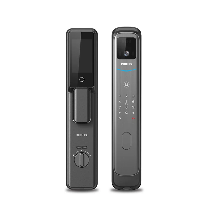 Smart lock security door installed in a terrace house in Johor Bahru