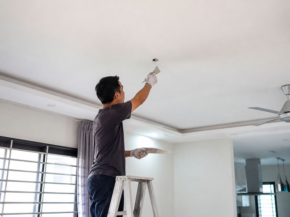 Common causes of plaster ceiling holes in a Malaysian home