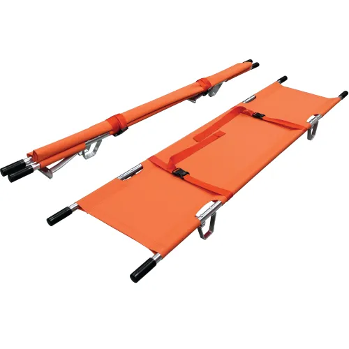 Stretcher boleh lipat dengan kit penjagaan lampin dewasa semasa pemindahan kecemasan