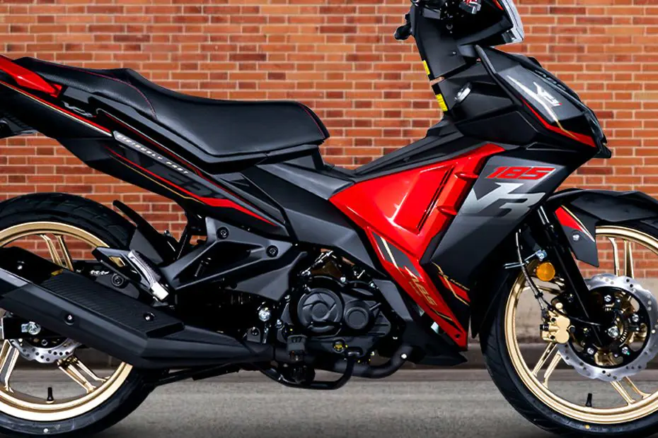 A high-quality photograph of the SYM 185 motorcycle, encouraging you to explore its performance and technical details