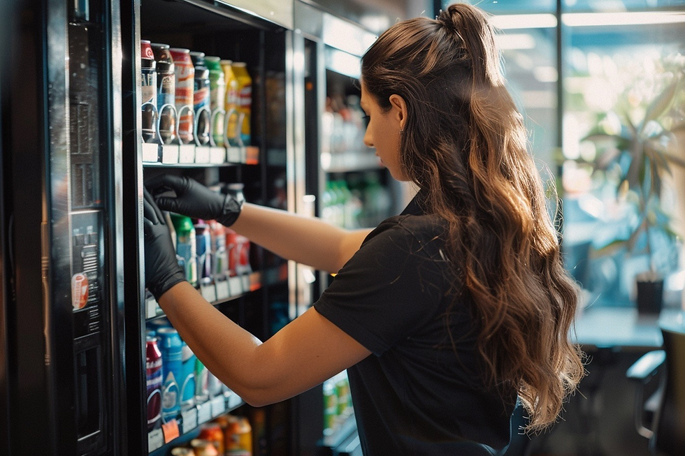 Sisipan anti-kemik digunakan dalam mesin vending di Kuala Lumpur