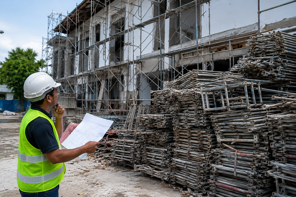 Renting too few scaffold sets can delay renovation work