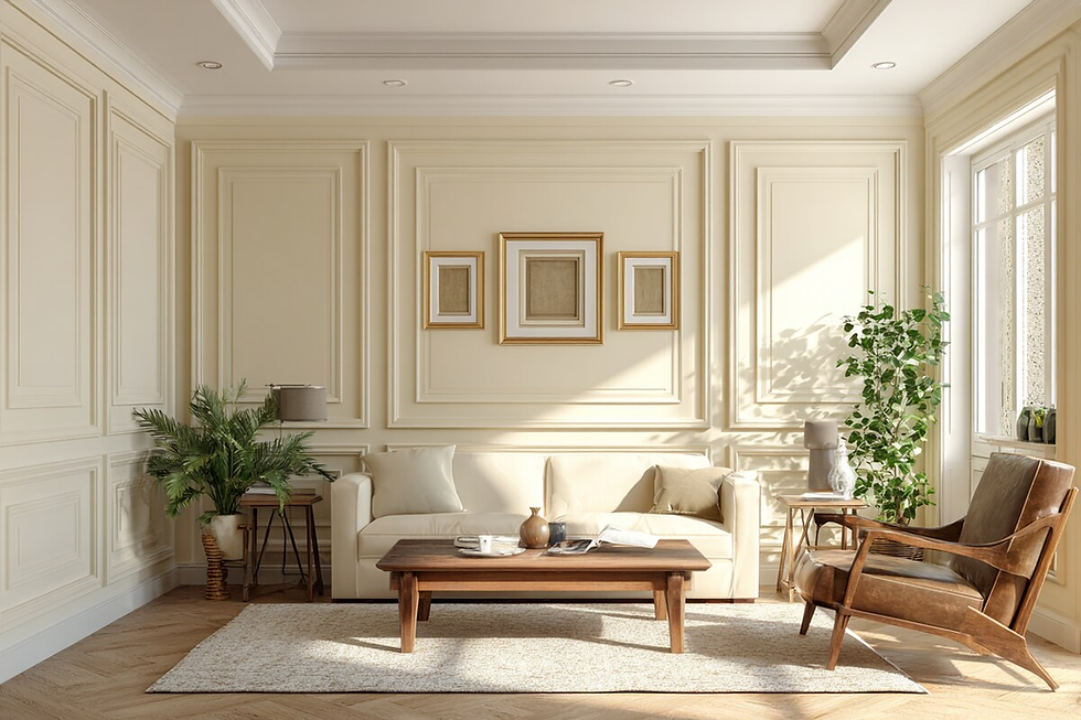 PVC wall panels fitted in a home interior for easy maintenance and neat finishing.